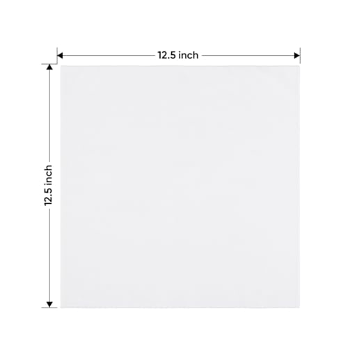 White Microfiber Cleaning Cloth 12 Pack (White / 12.5 x 12.5 Inch)