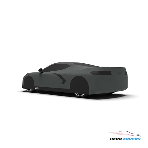 Car Cover I Fit for Corvette C8 I Indoor and Outdoor I Protection from Sun (Gray)