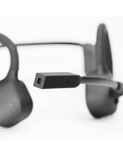 Bluetooth Headphones with Mic Open Ear Headphones Bluetooth 5.2 Headset with Dual CVC8.0 and ENC Noise (Black Q3pro)
