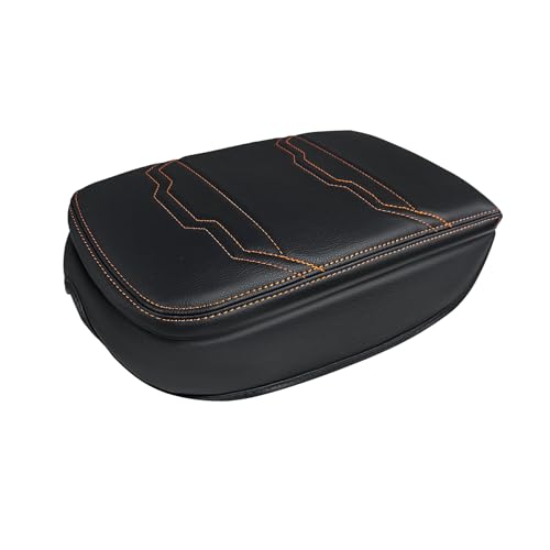 Armrest Cover for Nissan Frontier 2022 (7) 22+ |Frontier| V2 Organge Stich, +Thick)