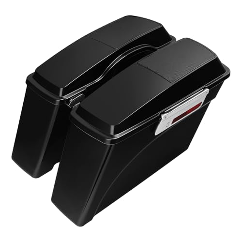 Motorcycle Saddlebags Hard Saddle Bags W (Standard / Standard W/ Chrome Latches)