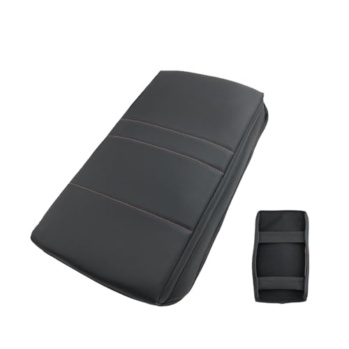 for Honda Prologue 2024 2025 2026 Center Console Cover Armrest Box Cover for Prologue (Honda Prologue Thickened Black Leather)