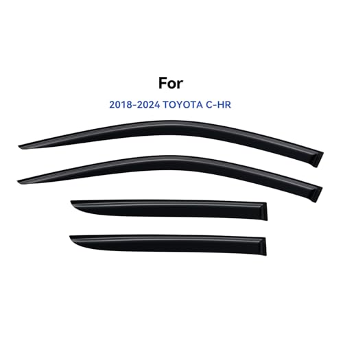 Window Visors Rain Guards for 2018 (2018-2024 Toyota C-HR)