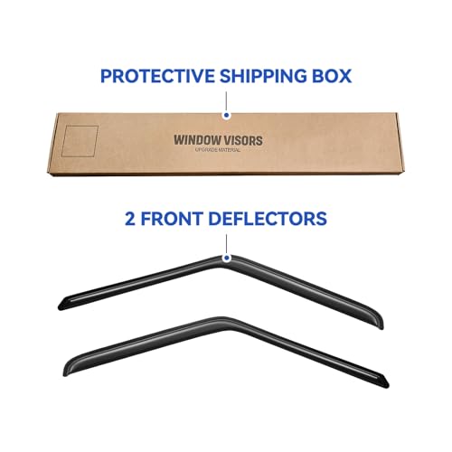 Window Visors Rain Guards for 1980 (1980-1996 f150 standard)