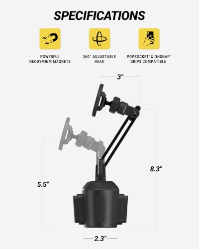 MagicMount Cup Holder Phone Mount with MagSafe (Cup Holder / 1 Pack)