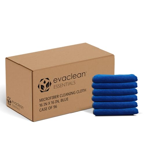Essentials Premium Microfiber Cleaning Cloth 16"x16" (Blue)