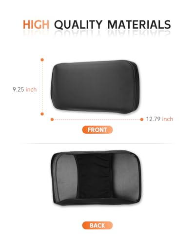 for 2026 Subaru Outback Center Console Cover Armrest Box Cover for 2026+ Outback Accessories Console Arm Rest Protector (2026+ Subaru Outback Thin Black Leather)