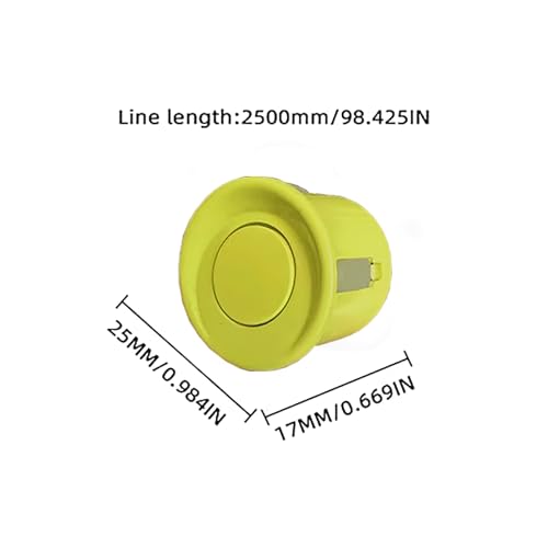 Parking Sensor Kit Backup Sensor Kit Reverse Sensor for Car 20 Color Options for Probes Adjustable Alarm Volume Professional Sensore de Reversa para Carro Safe Driving Assistant LightYellow (Light Yellow)