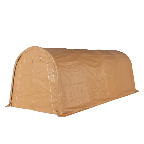 Carport 10x20 FT Heavy Duty Canopy (Brown)