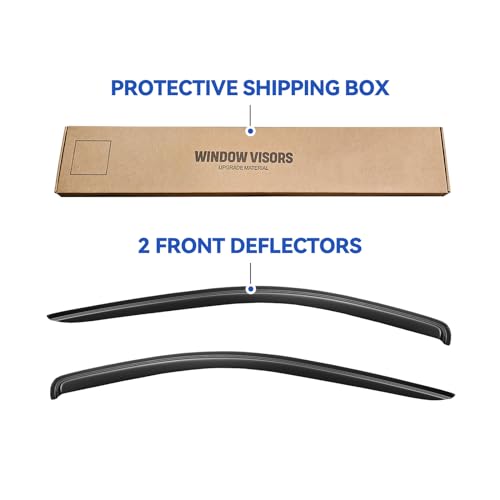 Window Visors Rain Guards for 2002 (2002-2008 ram 1500 standard cab)