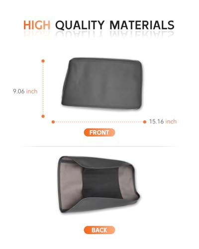 for Volkswagen Atlas 2024 2025 2026 Center Console Cover Armrest Box Cover for VW Atlas (Atlas-Thin Black Leather)