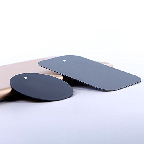 Universal Metal Plate 8 Pack for Magnetic Phone Car Mount Holder Cradle with Adhesive (4.5 cm x 6.5 cm x 0.5 cm)