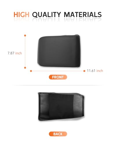 for 2024 2025 2026 Toyota Tacoma Center Console Cover Armrest Box Cover for Tacoma (Toyota Tacoma-Thin black)