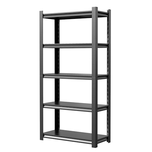 JHYKHG 72" H Storage Shelves (Black / 36"W*16"D*72"H)