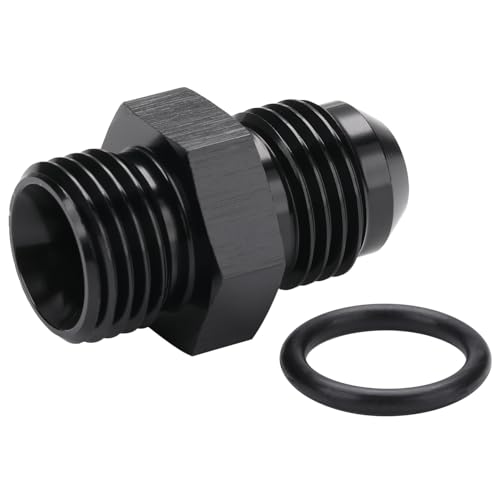 6AN Male Flare to 6AN ORB O (6AN to 6AN ORB / Black - 1PC)