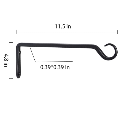 8 inch Plant Hanger (Black / 8in-2-Black)