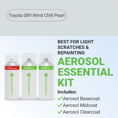 Car Paint Touch Up Spray Kit (Aerosol Spray - Essential Kit / Wind Chill Pearl)