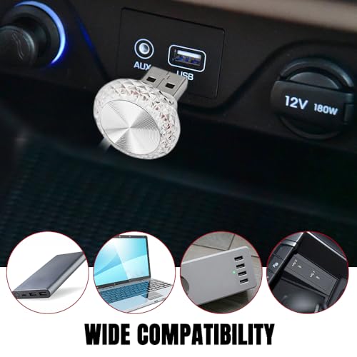 4PCS USB LED Car Interior Atmosphere Lamp (Red)