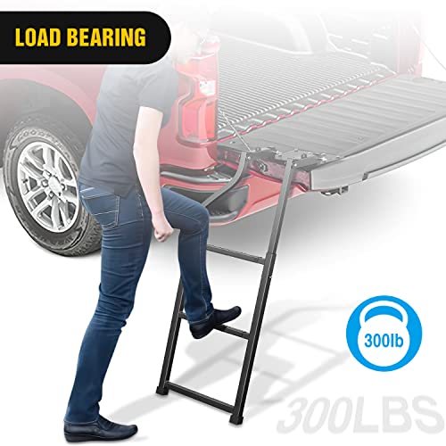 Foldable Truck Tailgate Ladder for Pickup with Step Grip Plates (Foldable Truck Tailgate Ladder)