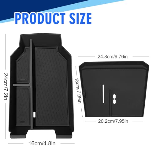 Center Console Organizer & Wireless Charging Protective Mat for BMW X3 2PCS (for BMW X3 2PCS)