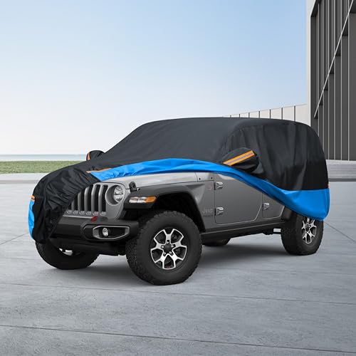 Car Cover Waterproof All Weather Outdoor Windproof Dustproof UV Protection Fit SUV (3 SUV Car Cover / S3-Fit Suv Length 191-201 inch)