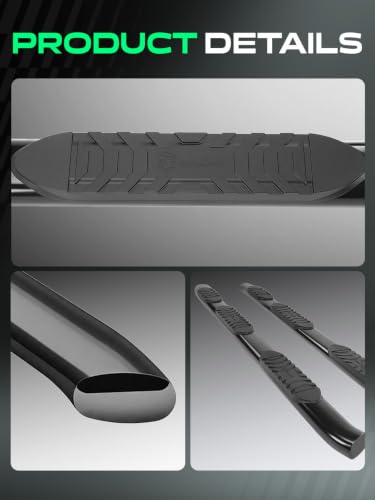 5 Inch Running Boards for Chevy & GMC (Double Cab/6.5FT Bed / Carbon Steel)