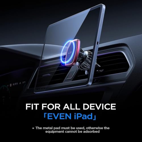 Magnetic Phone Holder for Car Phone Holder with Upgraded Clip (Red)