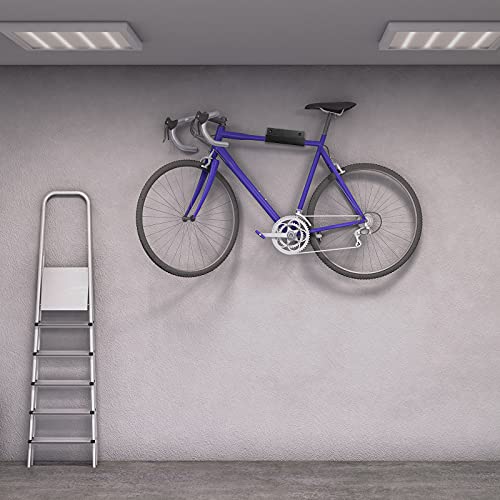 4 Pcs Wall Mount Ladder Wall Wheelbarrow Hanger (Black)