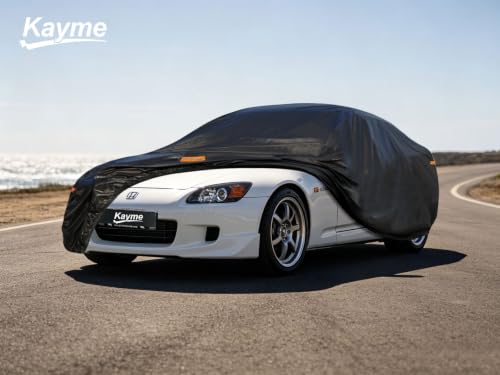 7 Layers Waterproof Car Cover for Honda S2000 1999 (PE-Black / Custom Fit Honda S2000)