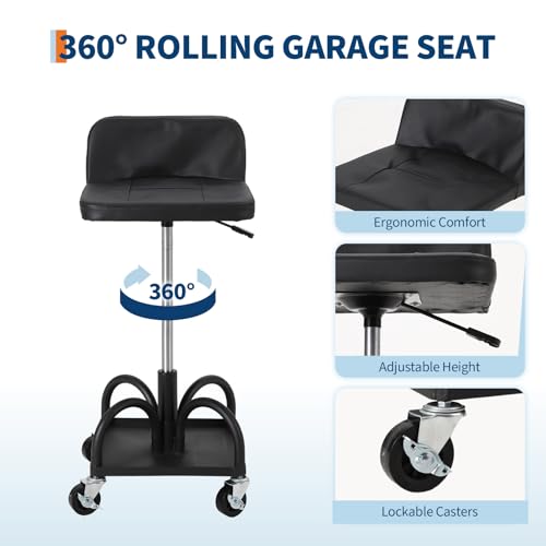 Garage Stool 19” (Black-2)