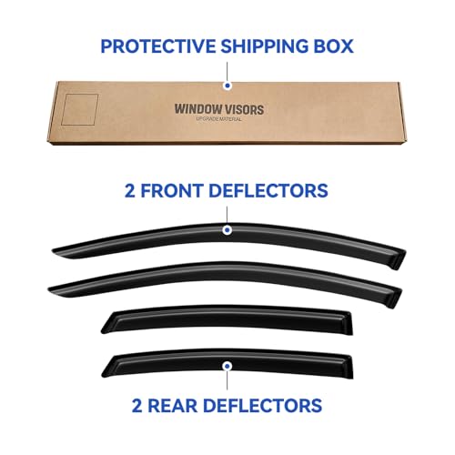 Window Visors Rain Guards for 2013 (2013-2018 Nissan Altima)