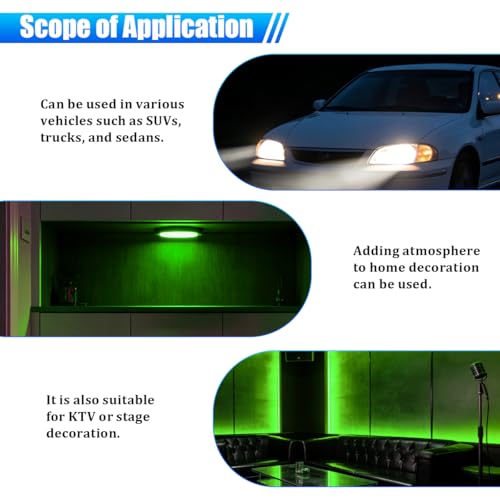 Car Interior LED Lights (Green)