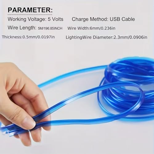Car LED Strip Lights (Blue)