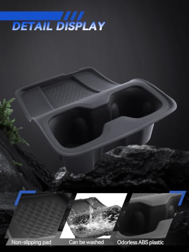 for Traverse Center Console Cup Holder& Charger Mat 2024 (for 2024-2026 Chevy Traverse)