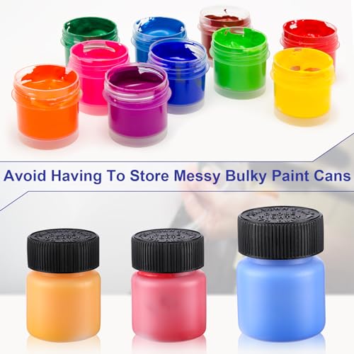 120 Pcs Empty Touch Up Paint Bottles Container (Black)