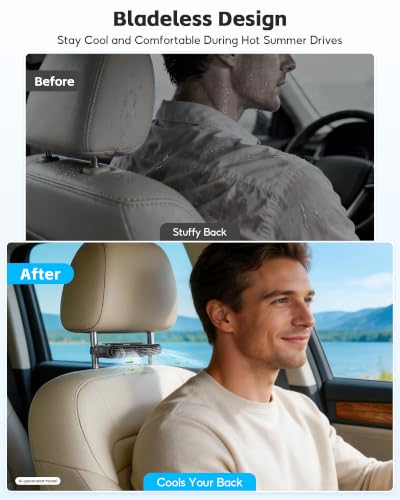 2Pack Car Seat Fan