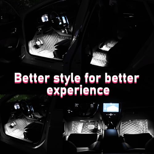 Car LED Strip Light (White / 24 LED, USB Port)