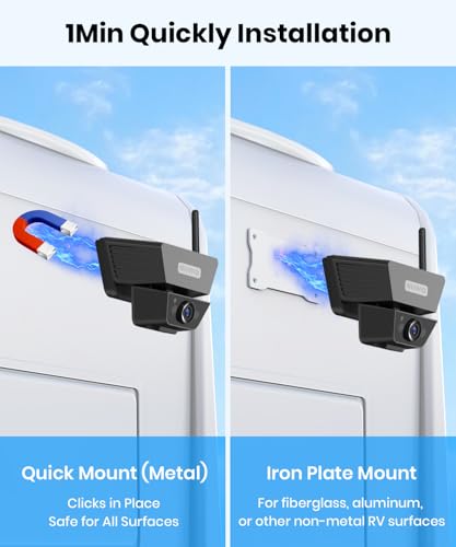 AUTO VOX Wireless Backup Camera Solar Magnetic (7.2" Single Cam)