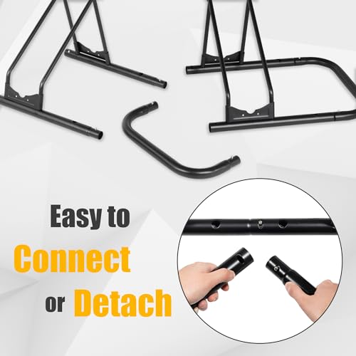 Bicycle Floor Parking Rack Stand (2 Bikes / Adjustable for Fat Bike)