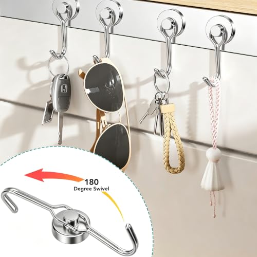 Magnetic Hooks (Silver / 0.98in)