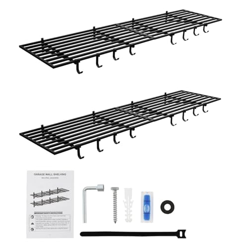 2 Pack Heavy Duty Garage Wall Shelves