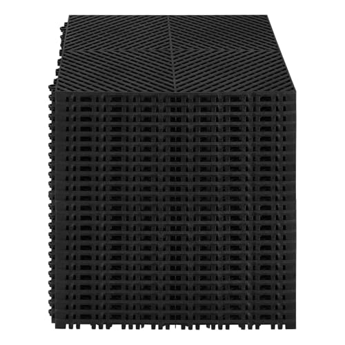 Interlocking Drainage Mat (Black / 15.7 x 15.7 inch)