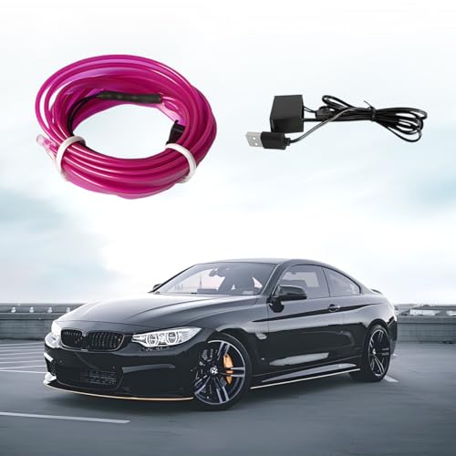 EL Wire Car LED Strip Lights (Purple / 10FT)