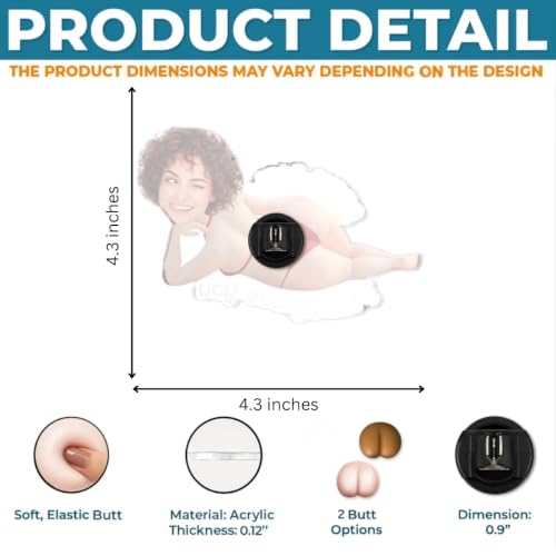 Custom Photo Squishy Acrylic Car Vent Clip