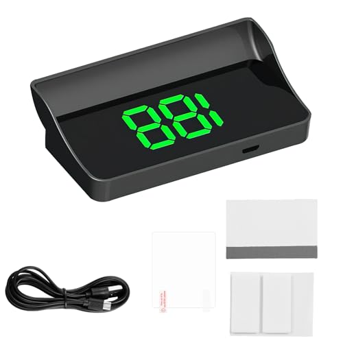 GPS Digital Speedometer for Car MPH (HUD Speedometer (Green Display))
