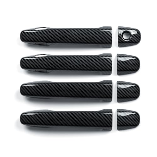 Exterior Side Door Handles Cover Trim Decal Only for 2025 2026 Subaru Forester Accessories ABS Carbon Fiber Stickers (Exterior Side Door Handle Decal)