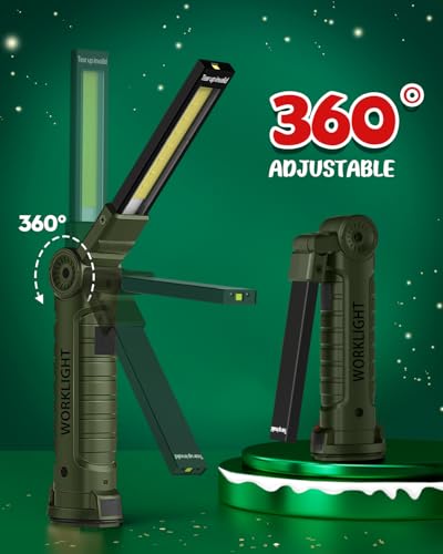Rechargeable LED Work Light (4 Pack / Green)