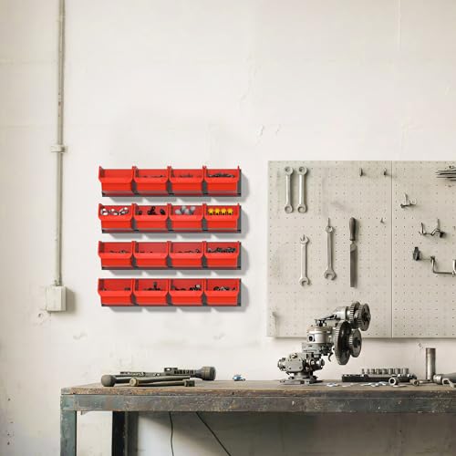 Wall Mounted Storage Bins (Orange)