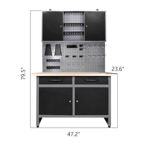 Industrial Grade Steel Garage Storage Cabinet System (03)