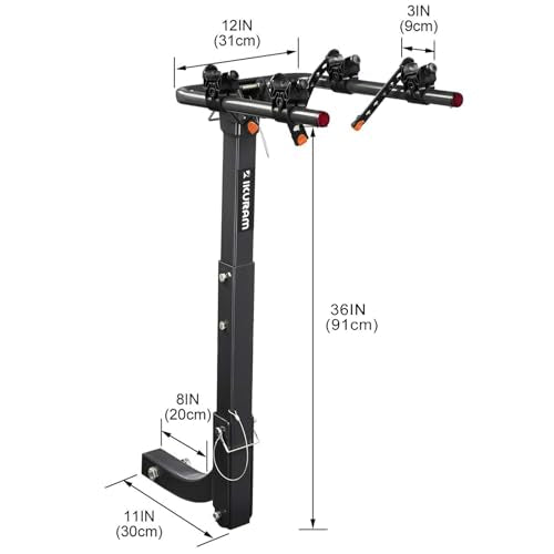 2 Bike Hitch Mount Foldable Bicycle Carrier (2-BIKE RACK)